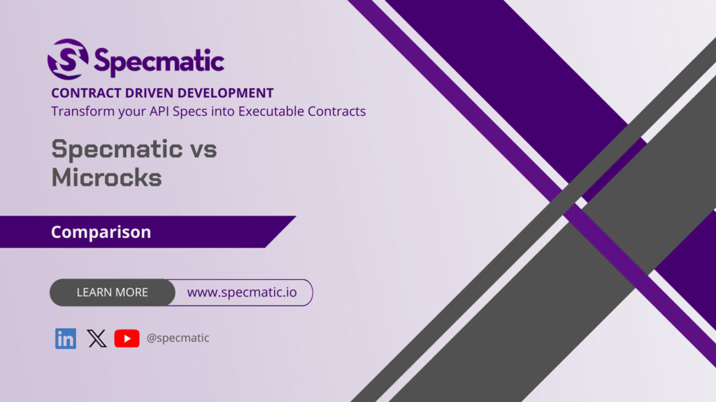 Specmatic vs Microcks comparison